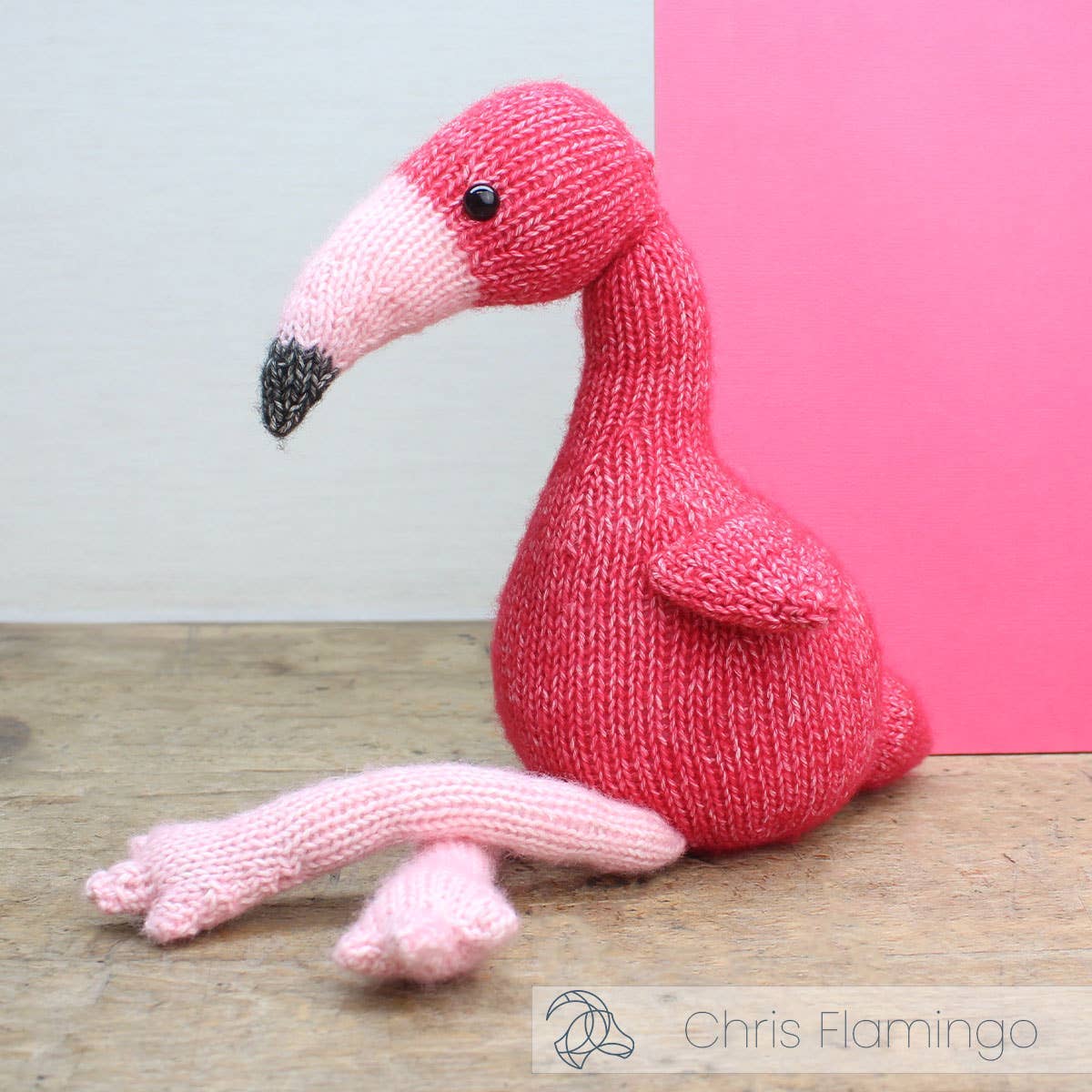 DIY Knitting Kit - Chris Flamingo - homesewn