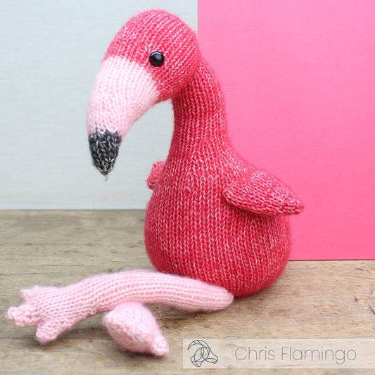 DIY Knitting Kit - Chris Flamingo - homesewn