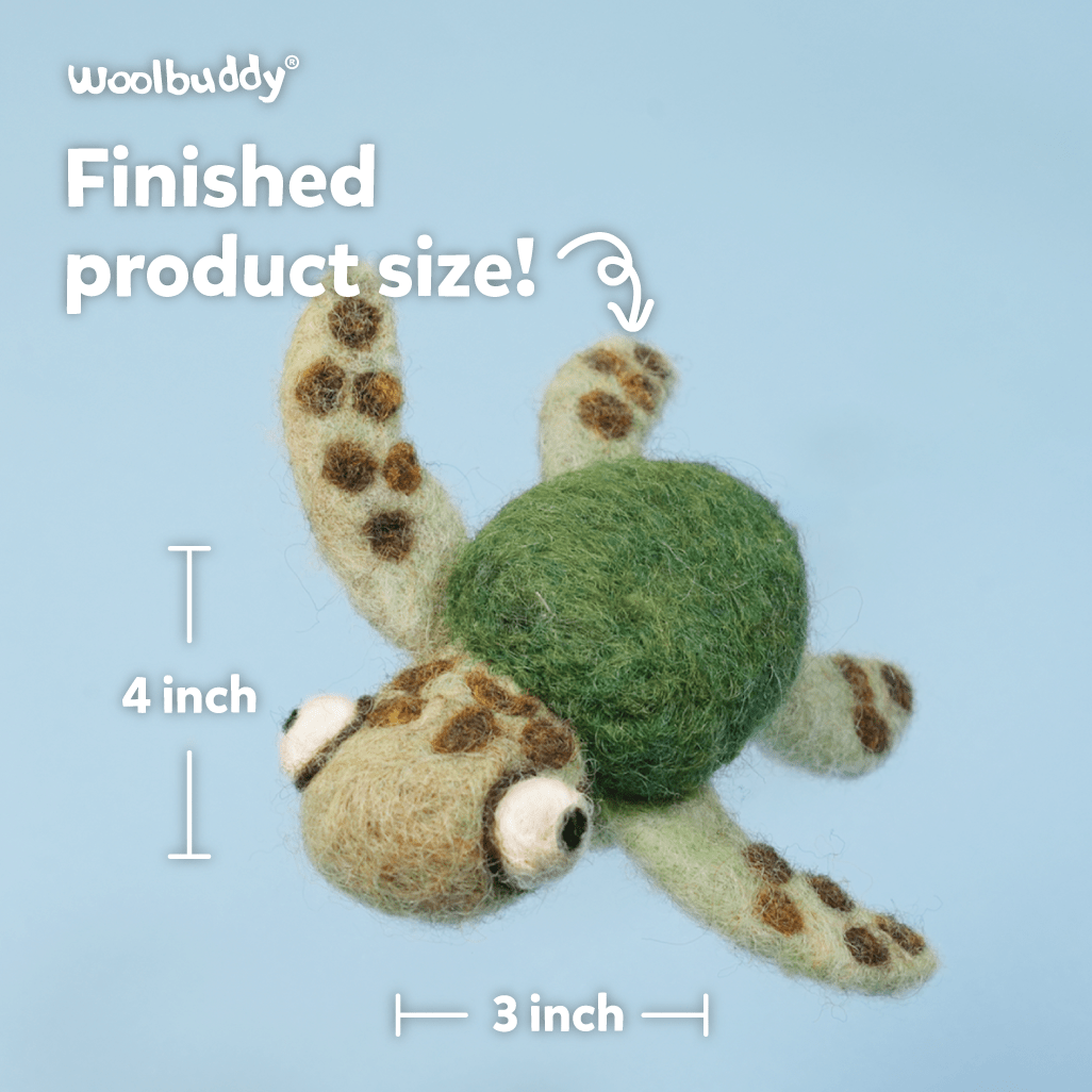 DIY Needle Felting Kit - Sea Turtle - homesewn