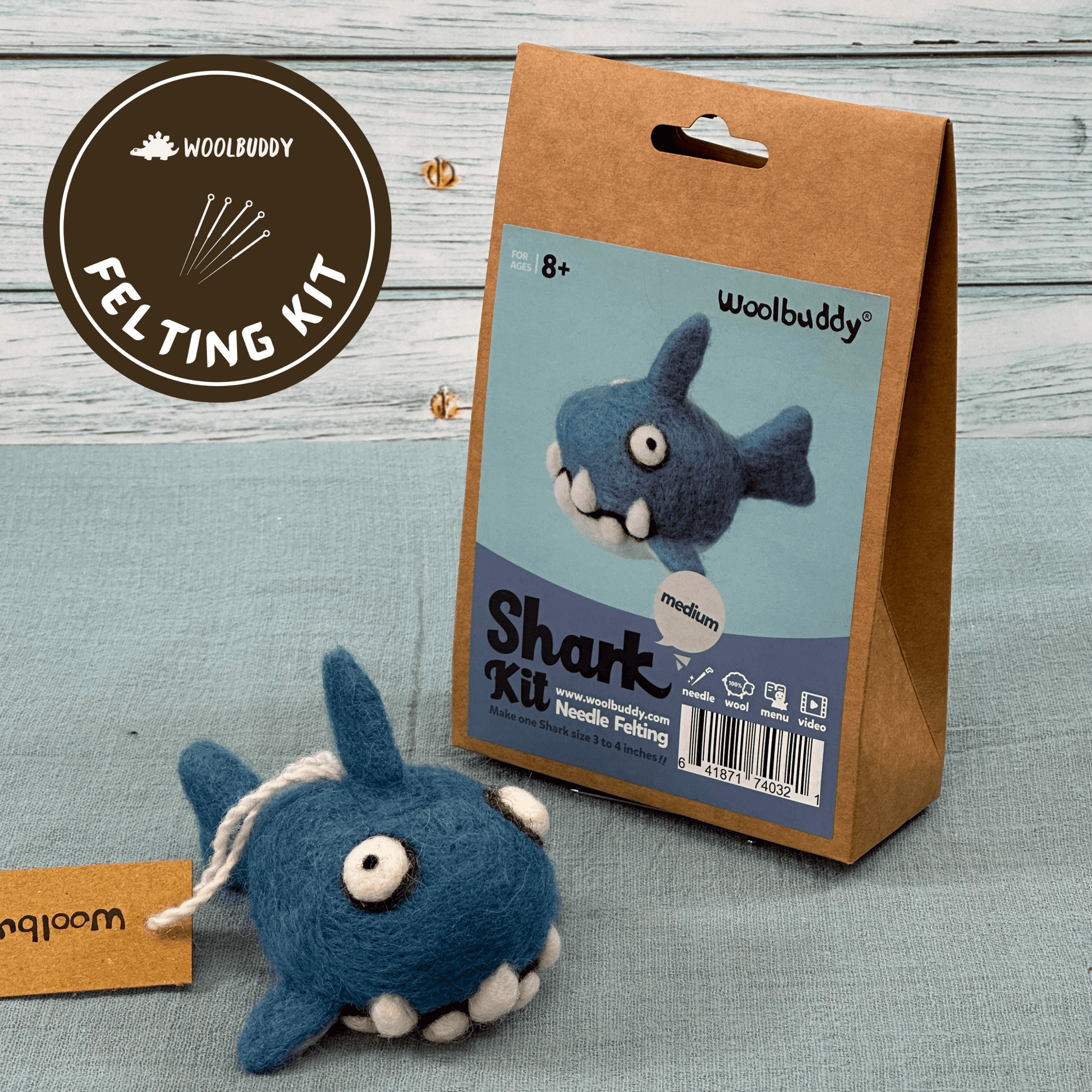DIY Needle Felting Kit - Shark - homesewn