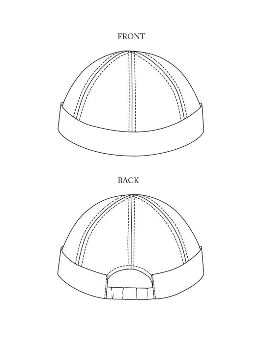 DOCKER BEANIE *less than 1m - PDF PATTERN - homesewn