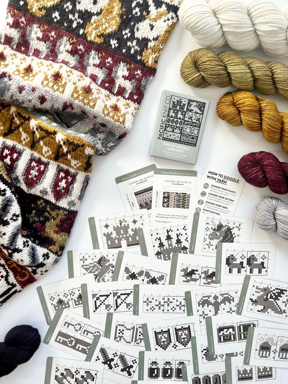 Doodle Card Deck - Fantasy - homesewn