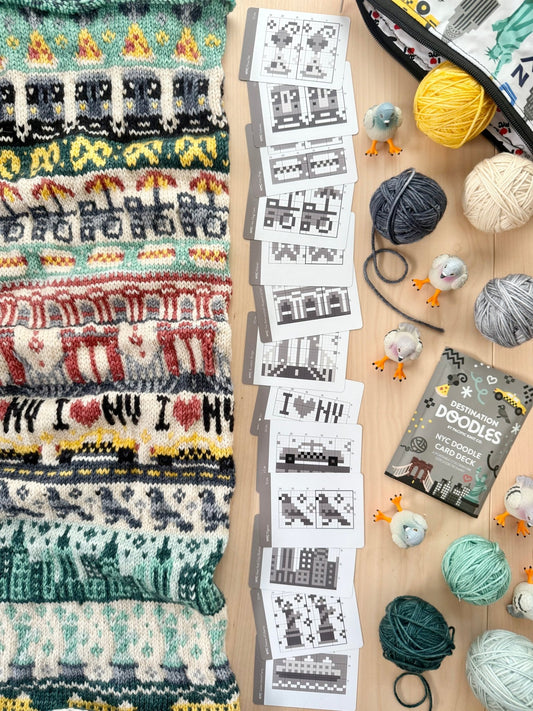 Doodle Card Deck - New York Destination NYC - homesewn