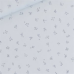 Dots Arctic Blue French Terry 59" Wide - Knit Fabric - homesewn