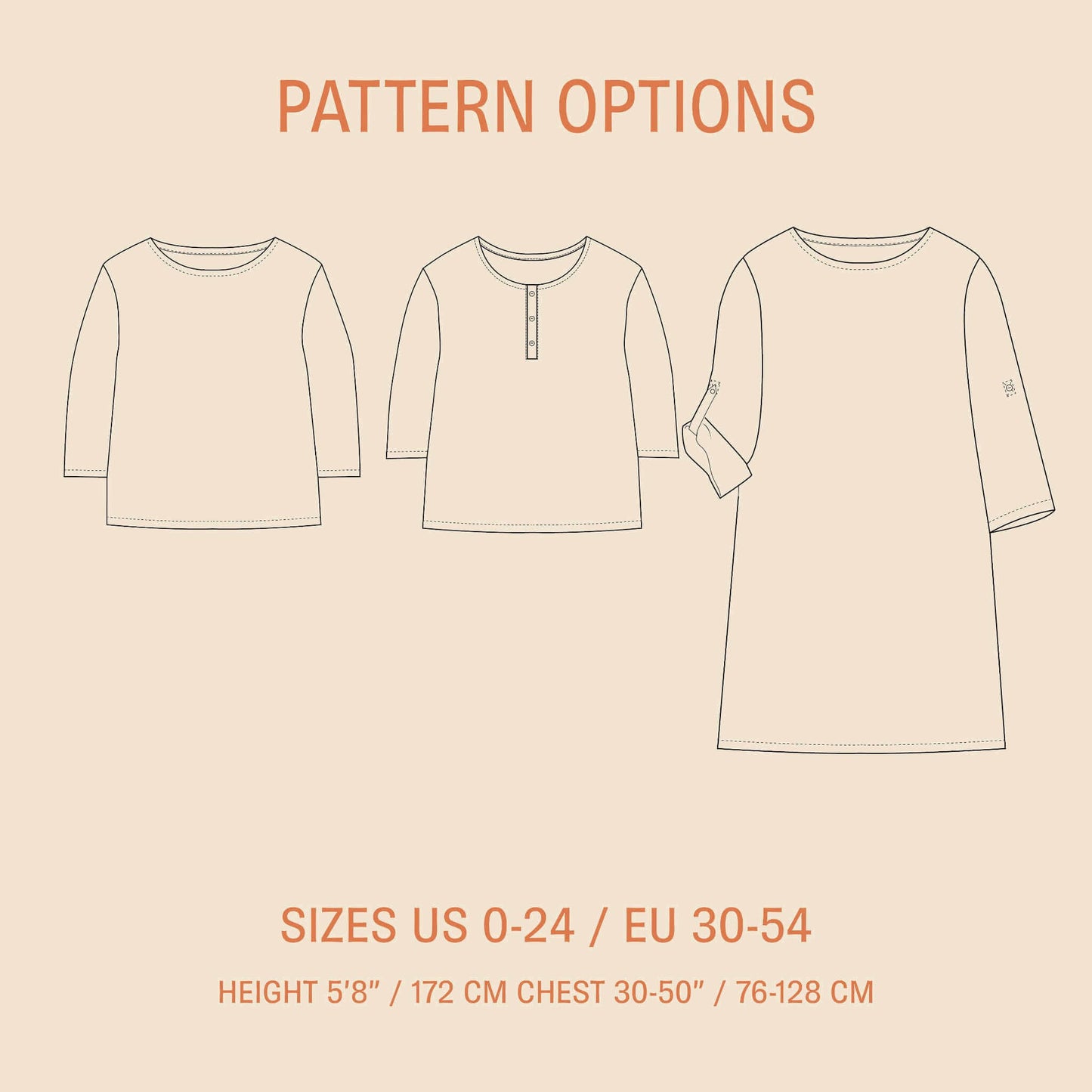 Double Gauze T-shirt Sewing Pattern PDF DOWNLOAD - homesewn