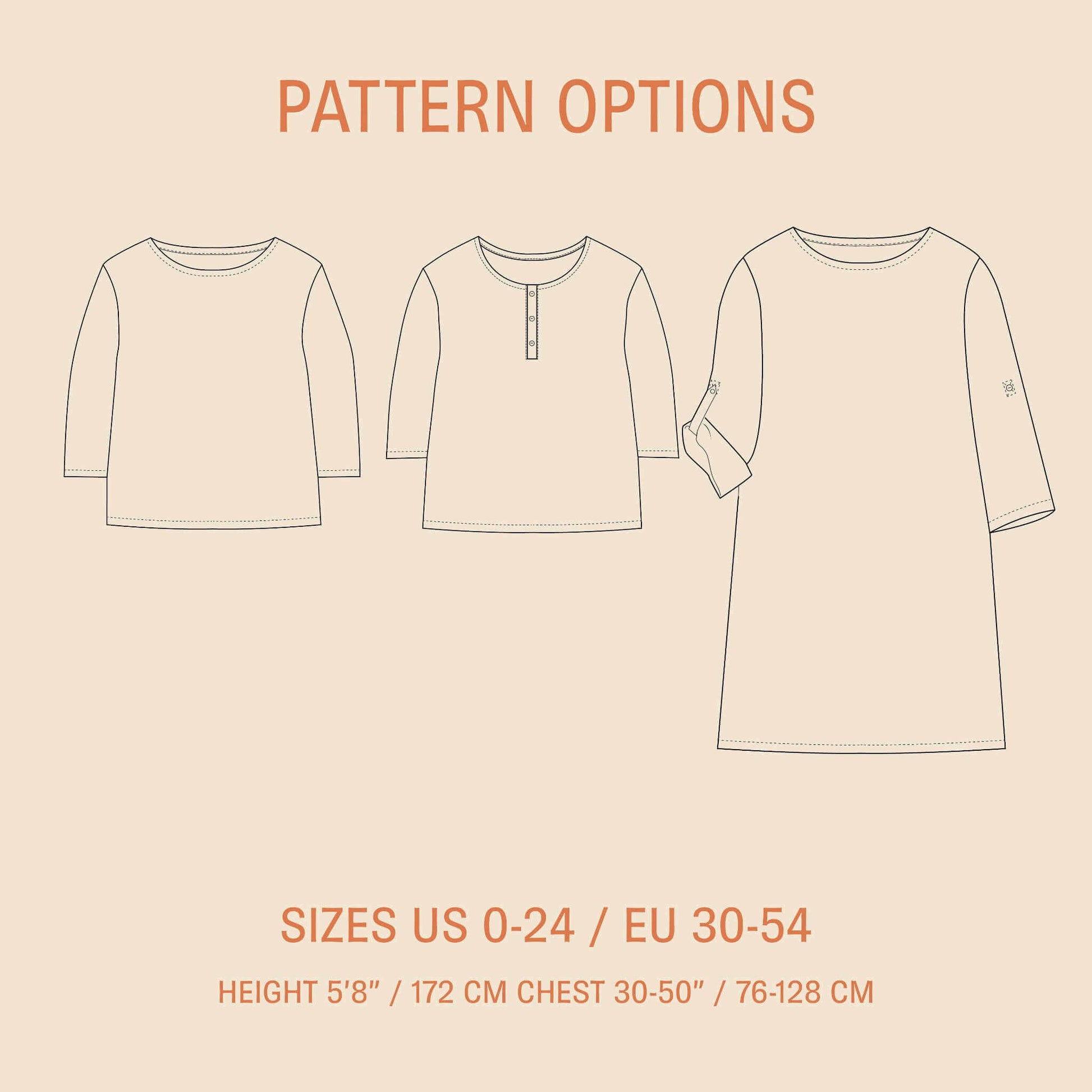 Double Gauze T-shirt Sewing Pattern PDF DOWNLOAD - homesewn