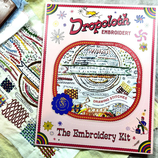 Drawing Stitches Embroidery Sampler Kit - homesewn