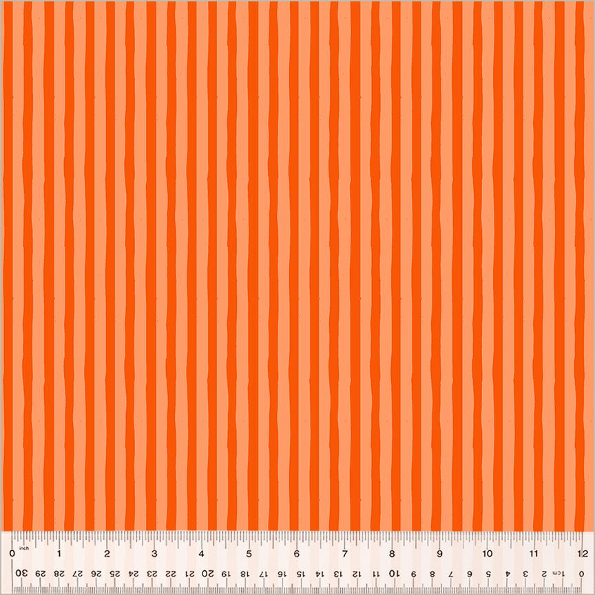 Drawn Stripe - Peachy/Delphinium - Ruby & Bee Blenders - homesewn