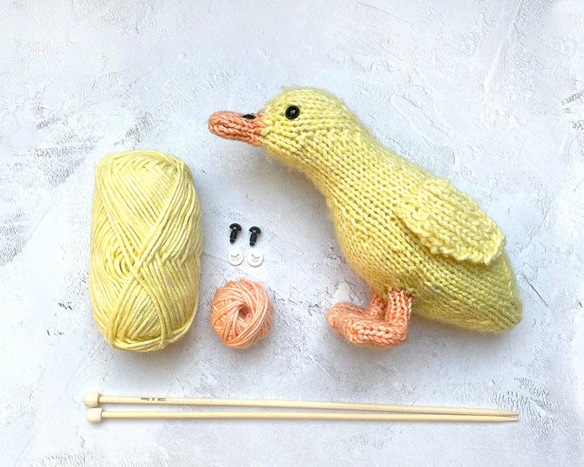 Duckling Knitting Kit - homesewn