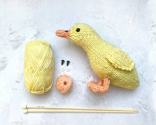 Duckling Knitting Kit - homesewn
