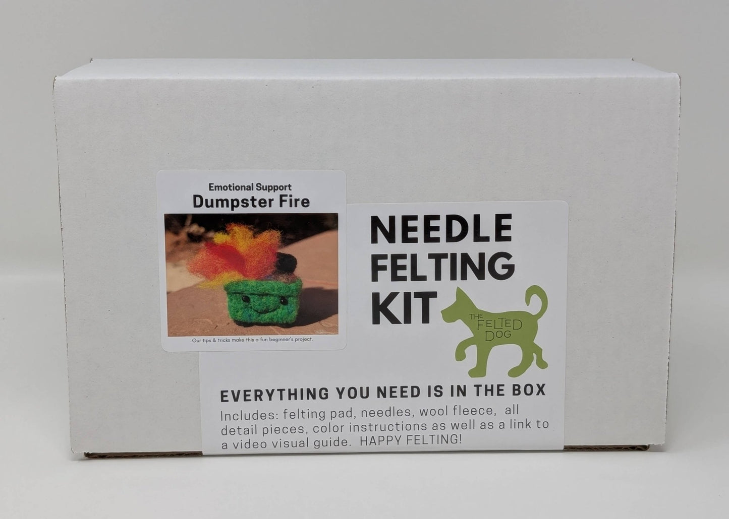 Dumpster Fire Needle Felting DIY Kit - homesewn