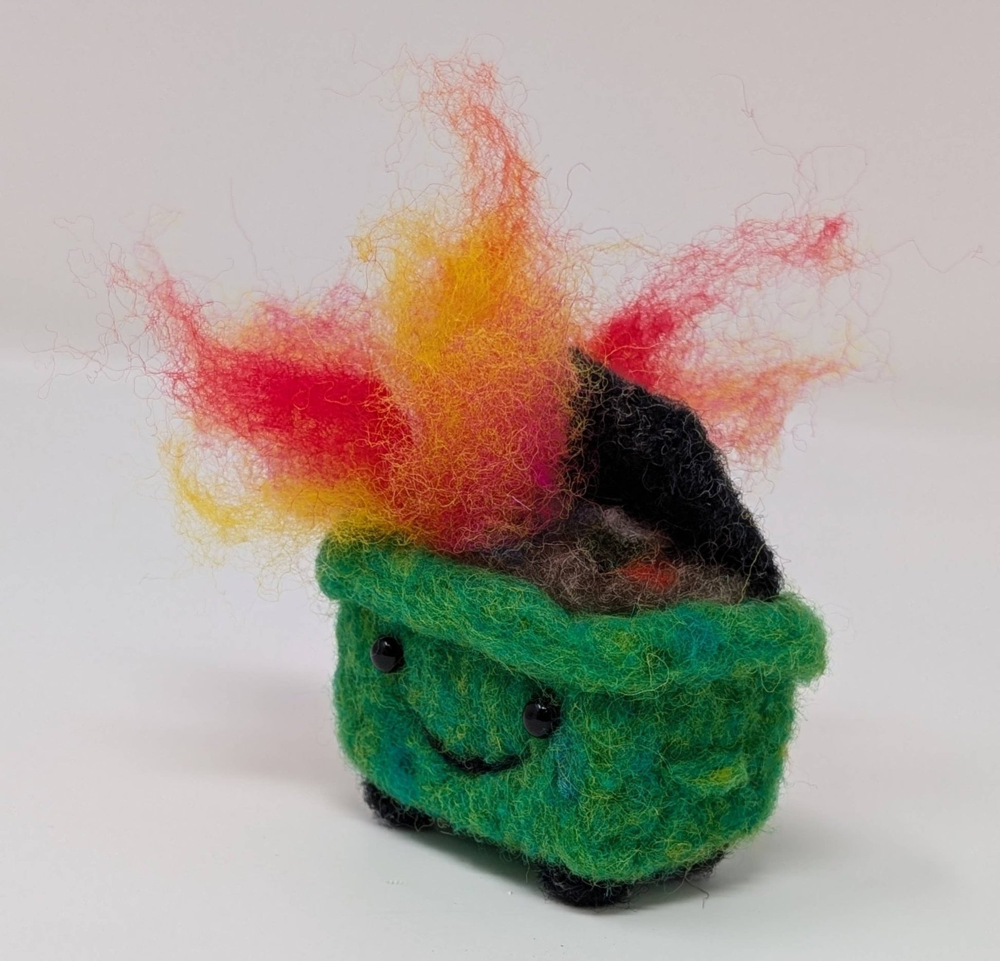 Dumpster Fire Needle Felting DIY Kit - homesewn