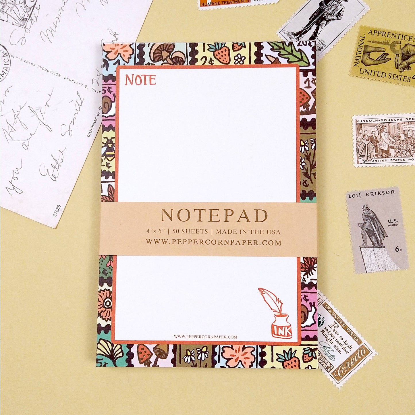 Postage Stamp Notepad