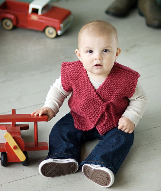 Easy Peasy Baby Jacket Sweater Printed Knitting Pattern - homesewn