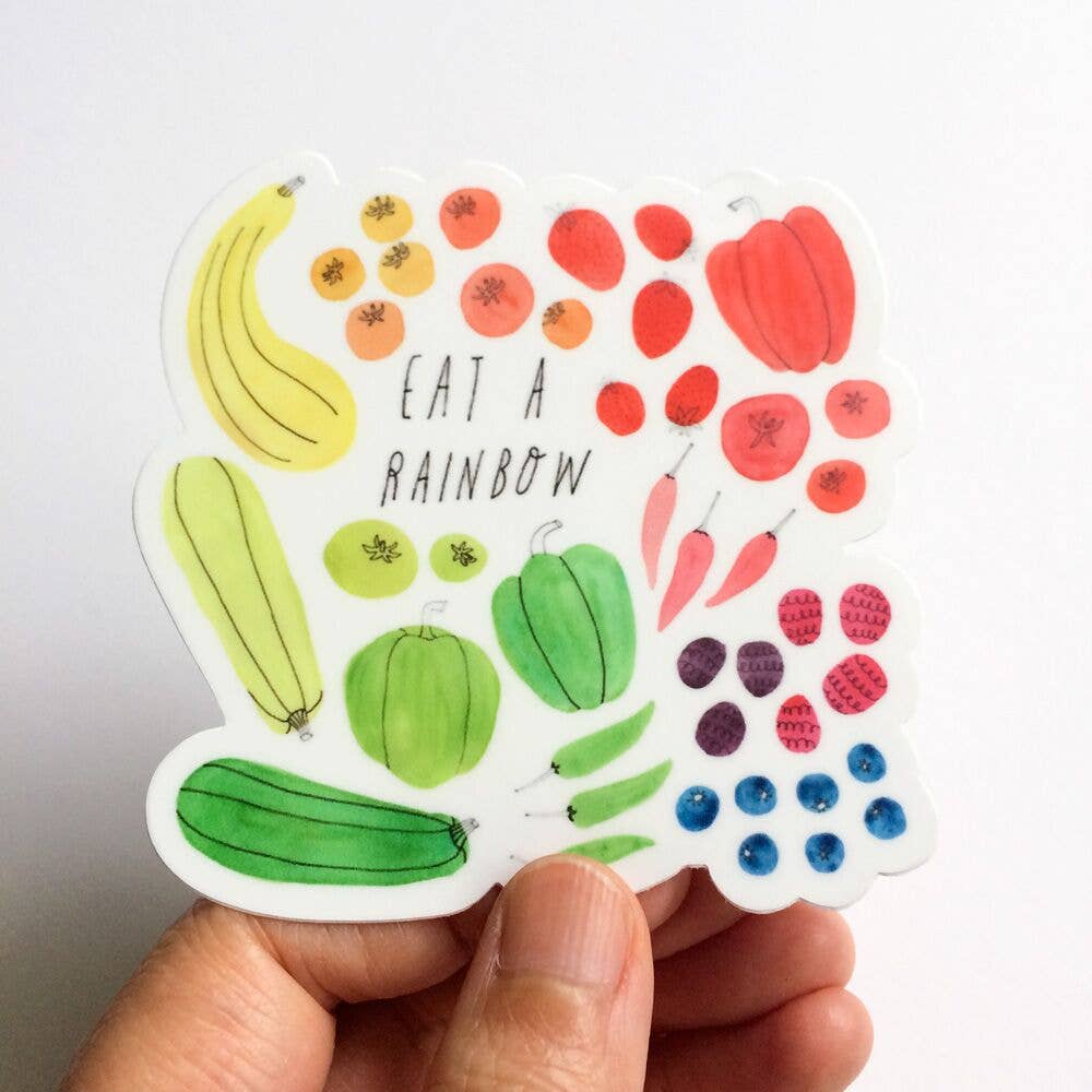 Eat a Rainbow Sticker - homesewn