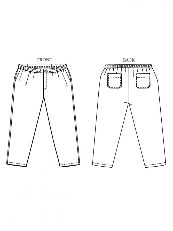 ELLING Trouser 28-49 - PDF PATTERN - homesewn
