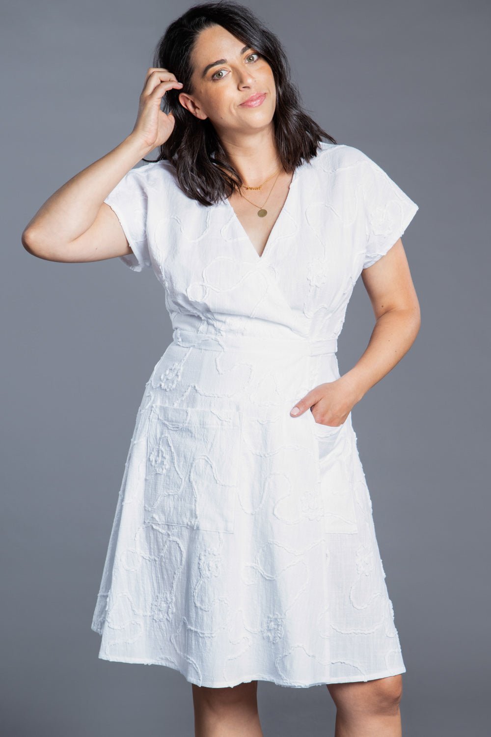 Elodie Wrap Dress Pattern - PDF DOWNLOAD - homesewn