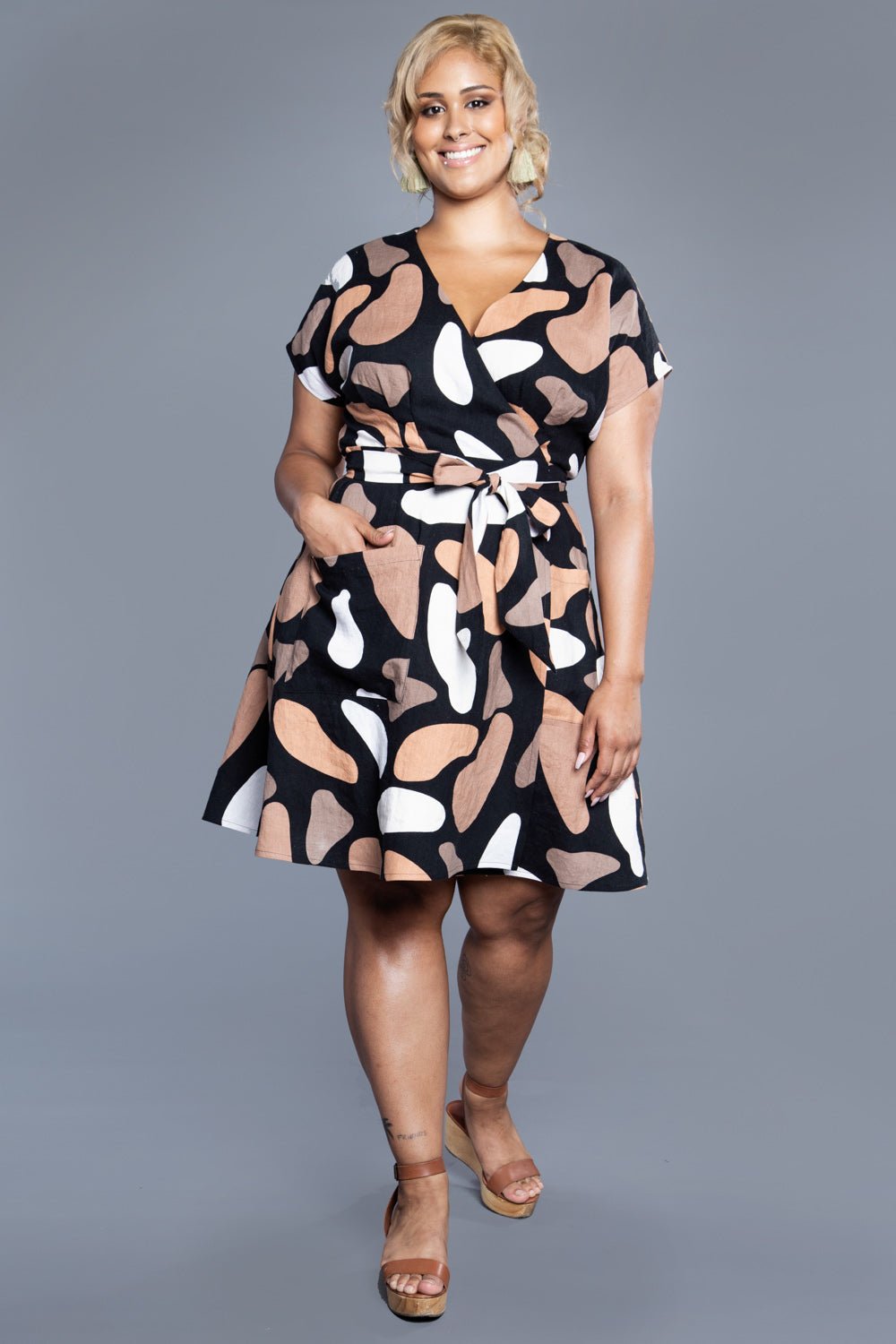 Elodie Wrap Dress Pattern - PDF DOWNLOAD - homesewn