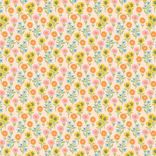Ephemeral Blooms - QUILTING COTTON/POPLIN - Marigold - homesewn