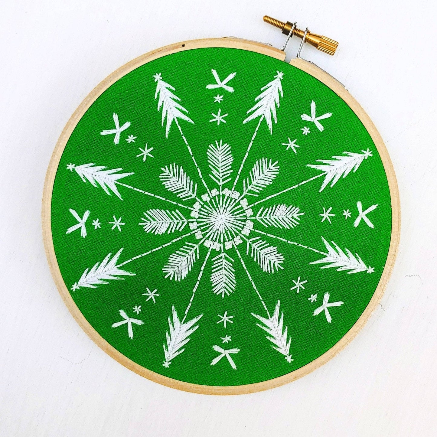 Evergreen embroidery kit - homesewn