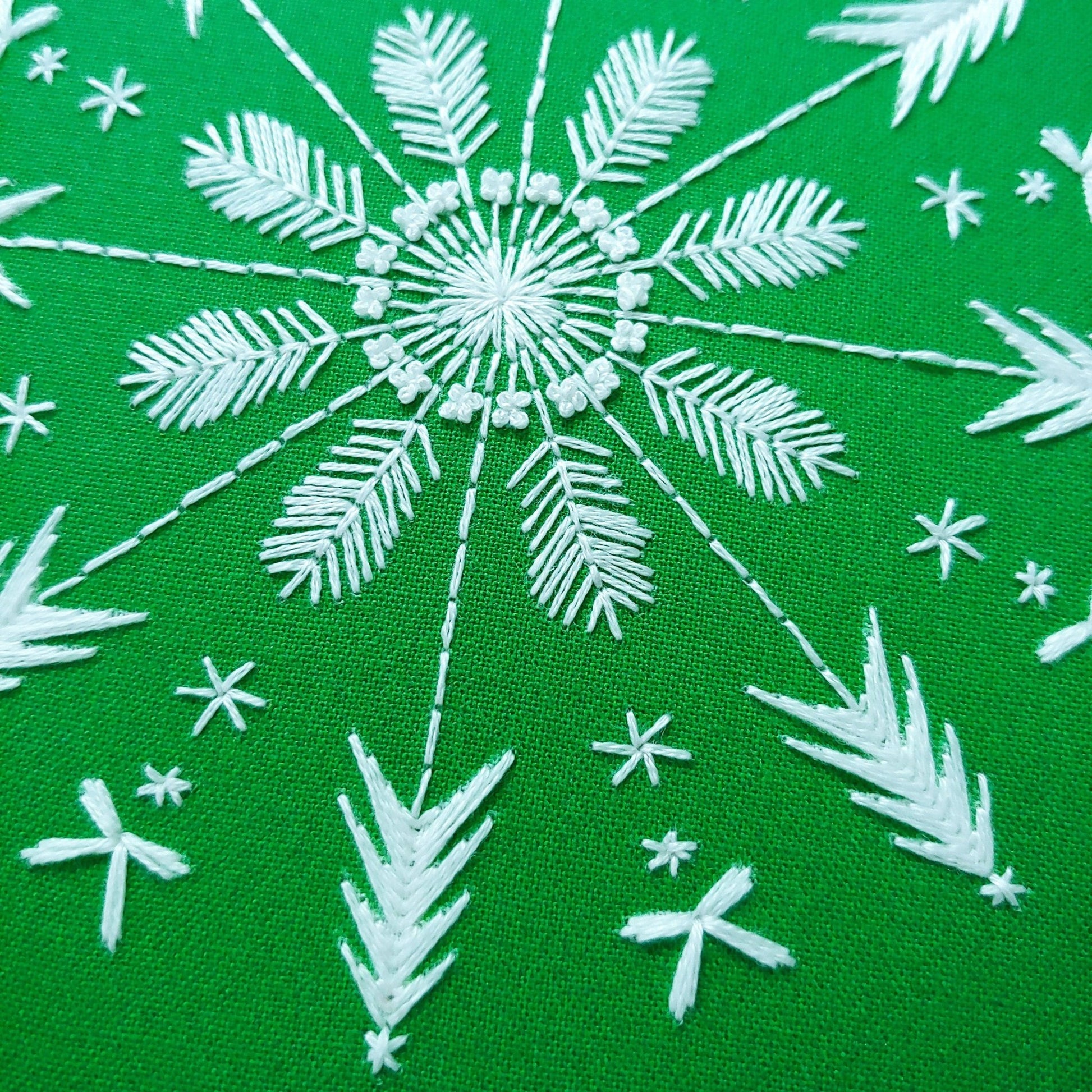 Evergreen embroidery kit - homesewn