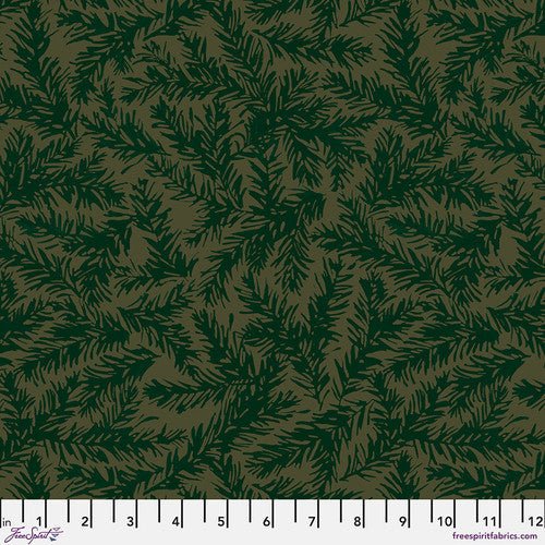 Evergreen - Green - Christmas Cabin by Mia Charro - homesewn