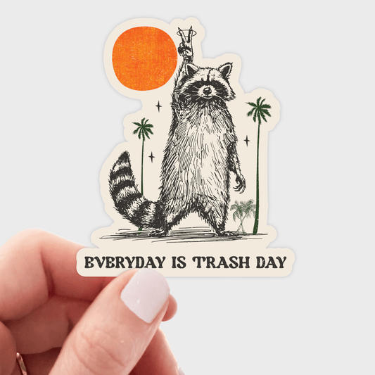 Everyday is Trash Day - raccoon, feral, garbage, wild - homesewn
