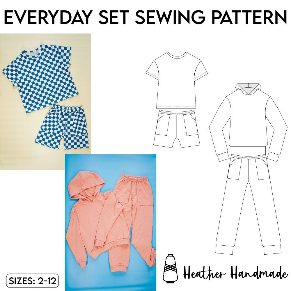 Everyday Set PDF Sewing Pattern - PDF PATTERN - homesewn