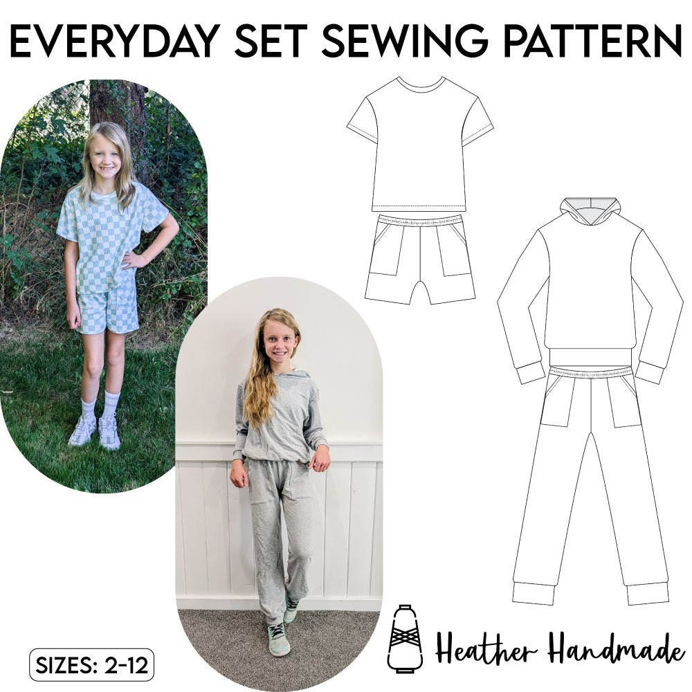 Everyday Set PDF Sewing Pattern - PDF PATTERN - homesewn