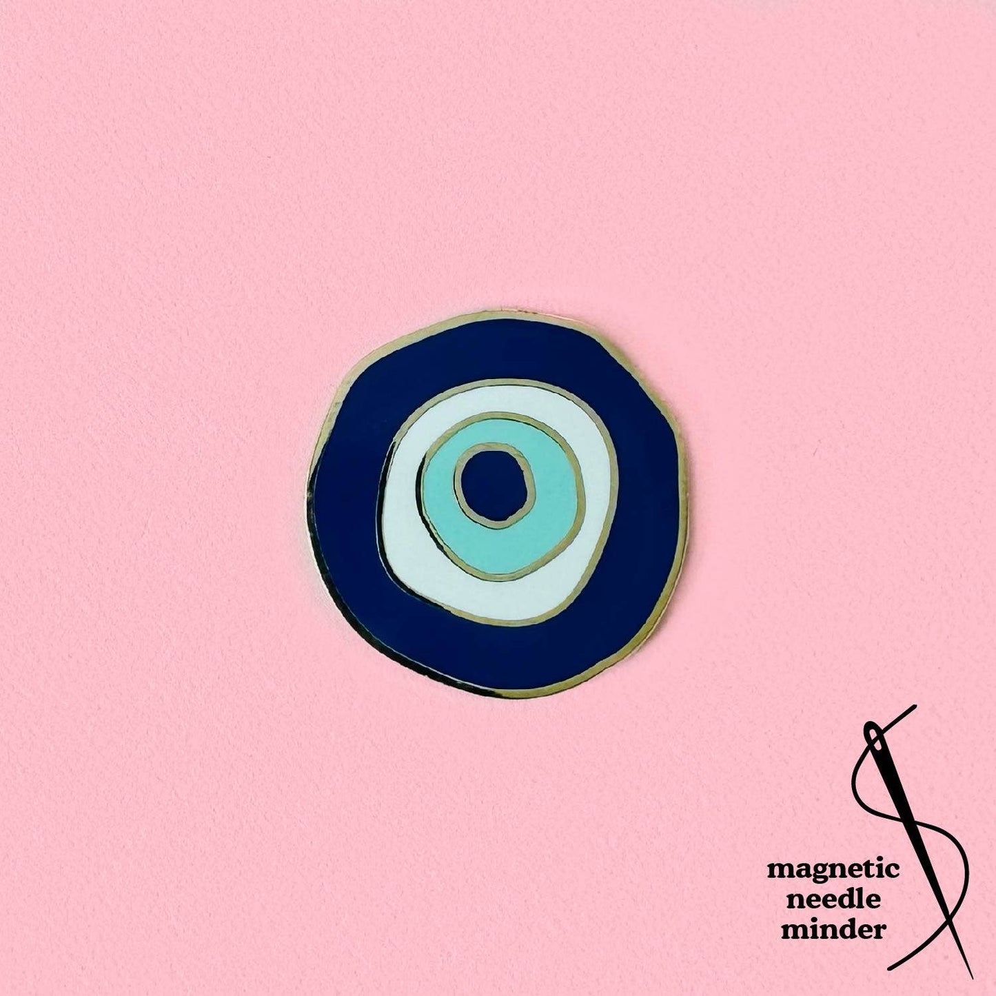 Evil Eye Needle Minder - homesewn