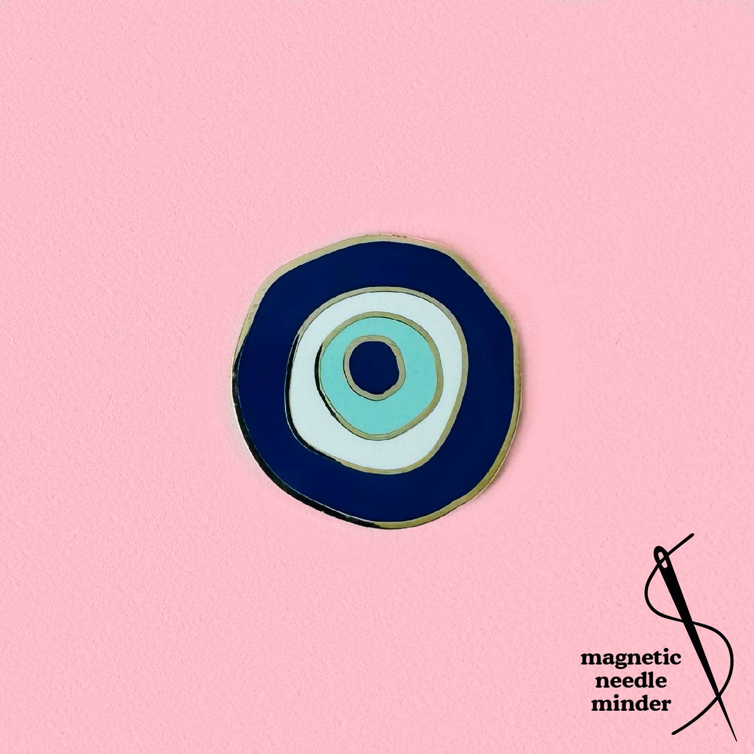 Evil Eye Needle Minder - homesewn