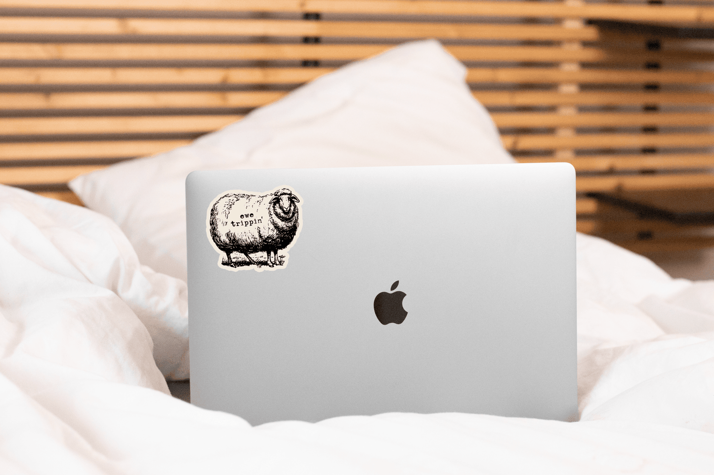 Ewe Trippin' Sticker - sheep, lamb, funny, cute, farm animal - homesewn