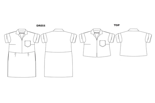 FACTORY Dress 18-28 - PDF PATTERN - homesewn