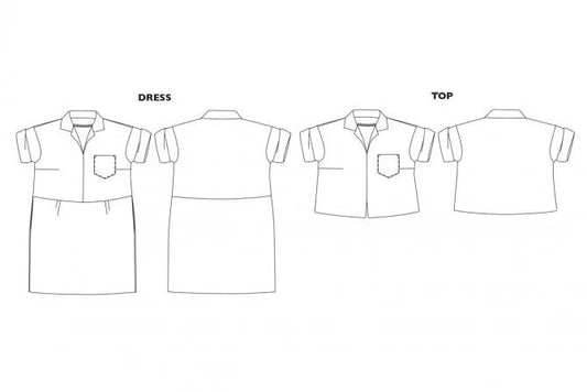 FACTORY Dress 8-18 - PDF PATTERN - homesewn