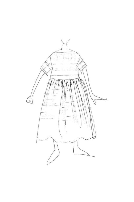 FACTORY HACK Boat Neck & Gathered Skirt *addition - PDF PATTERN - homesewn