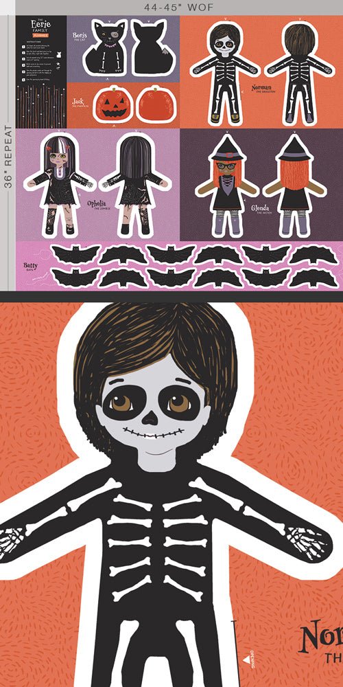 Family Panel - Eerie - Halloween - homesewn