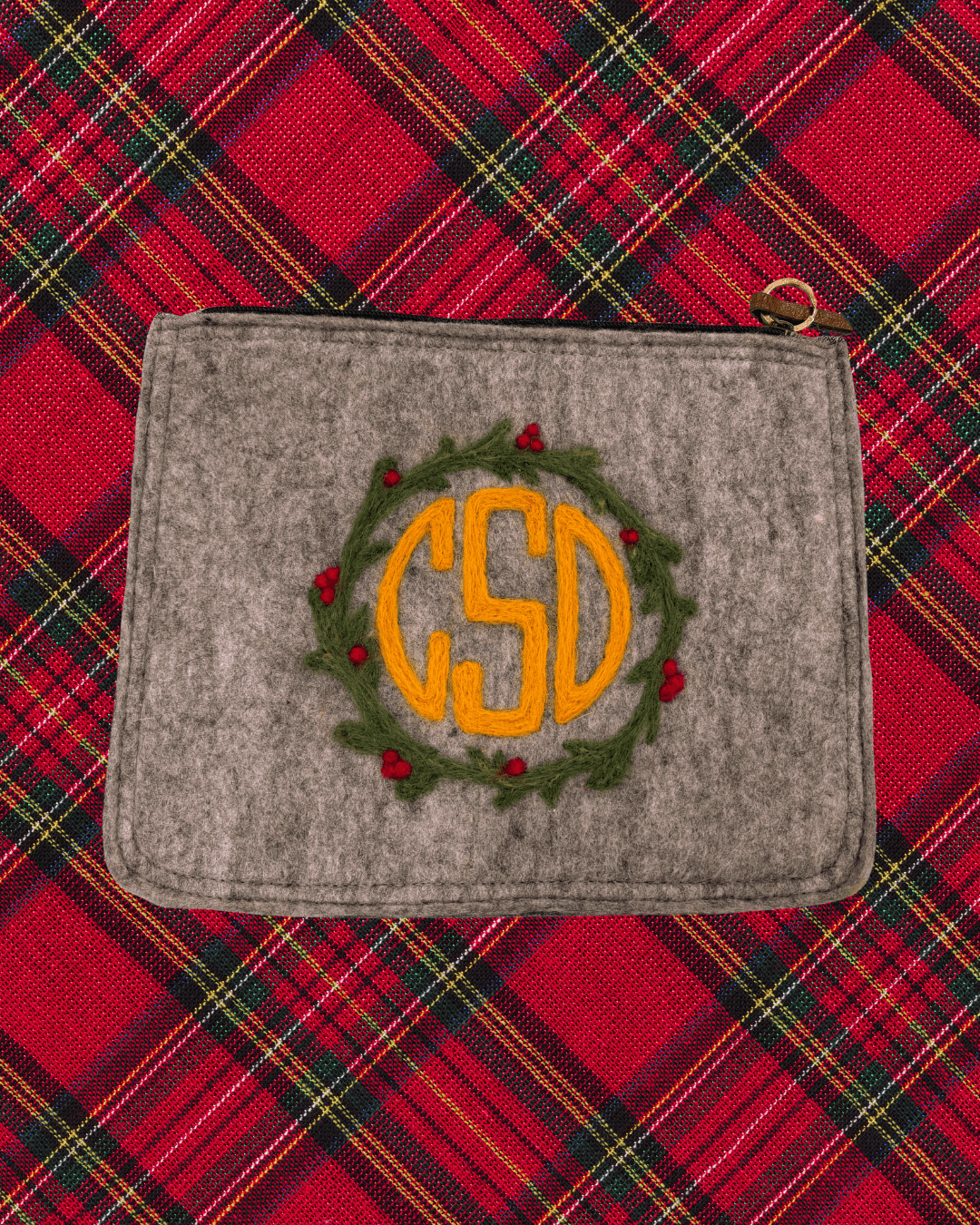 Felted Monogram on Wool Pouch Class - homesewn