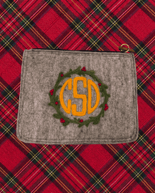 Felted Monogram on Wool Pouch Class - homesewn