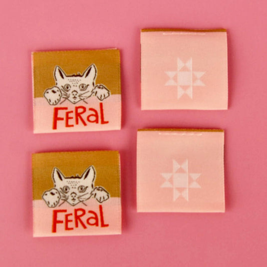 Feral - Designer Woven Labels  - homesewn