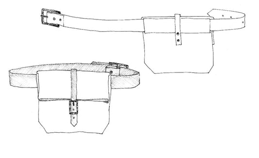 FIELD BELT Bag *less than 1m - PDF PATTERN - homesewn