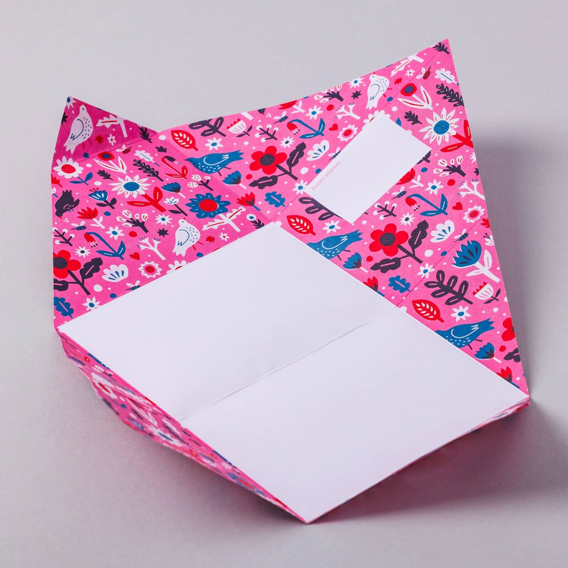 Fiesta Pigeon, Folding Stationery Letter Set - Pack of 6 - homesewn