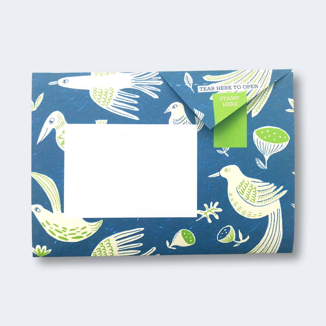 Fig & Feather Pigeon, Folding Letter Set – Pack of 6 Letters - homesewn