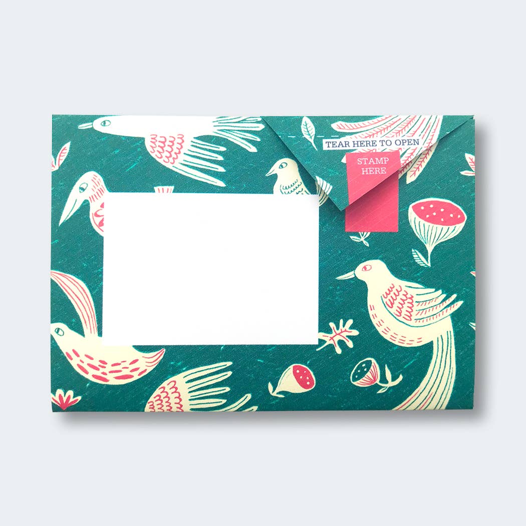 Fig & Feather Pigeon, Folding Letter Set – Pack of 6 Letters - homesewn