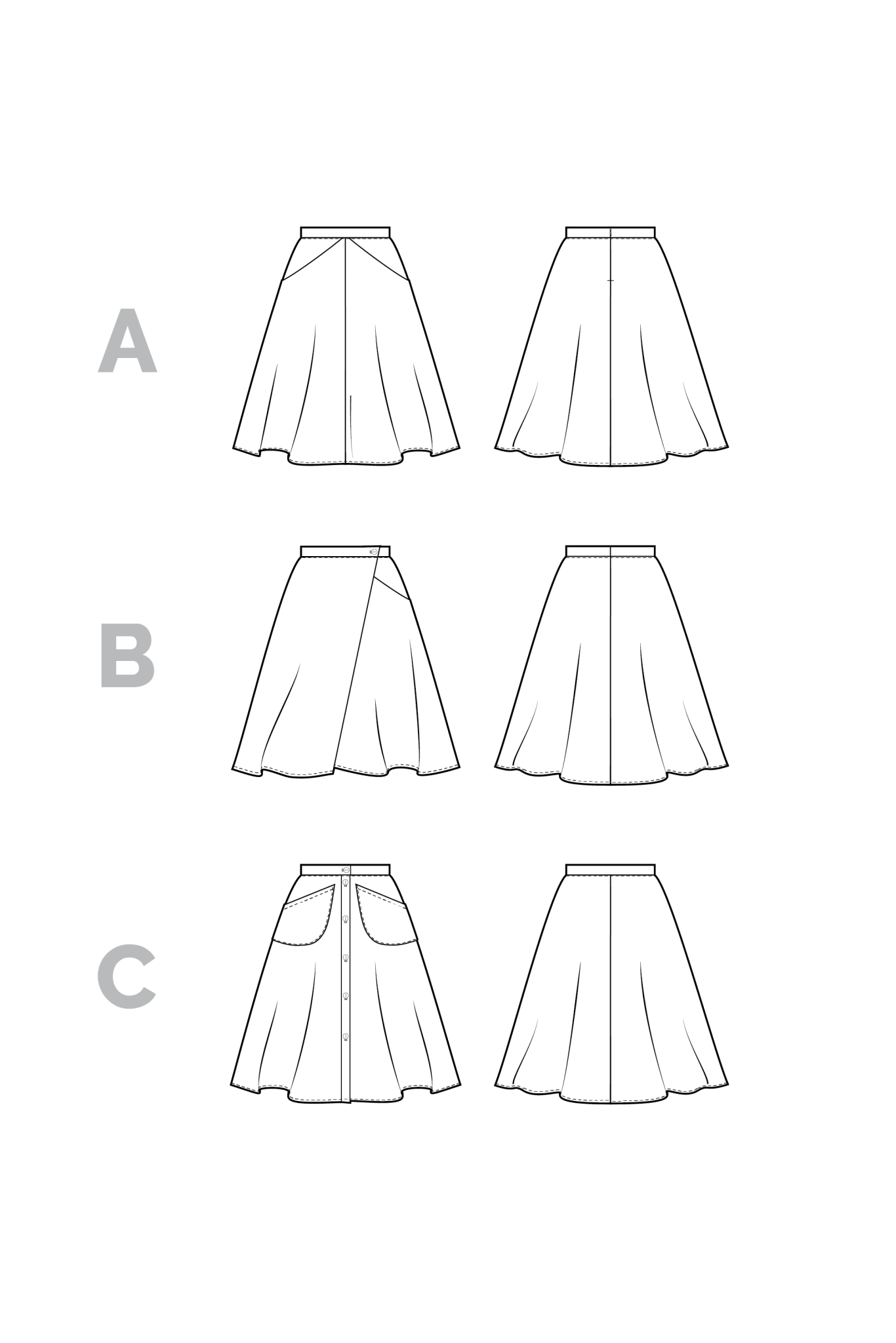 Fiore Skirt Pattern PDF DOWNLOAD - homesewn