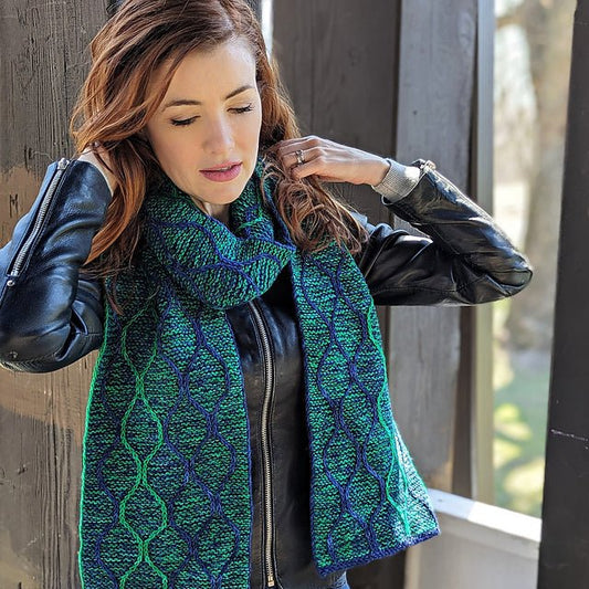 Fission Knitting Workshop: Comet Trails Scarf - homesewn