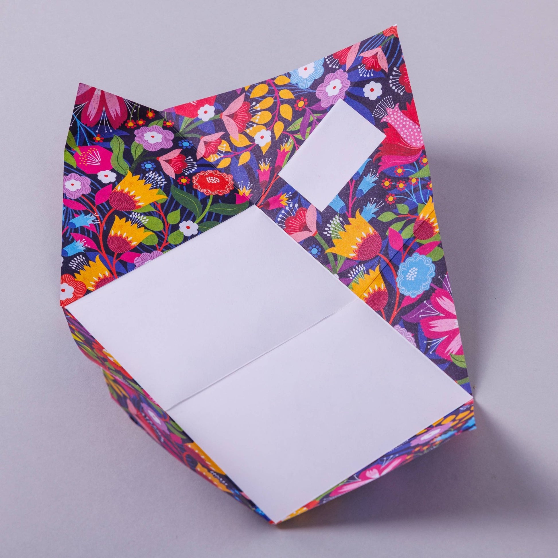 Floral Fantasia Pigeon, Botanical Folding Letters, Pack of 6 - homesewn