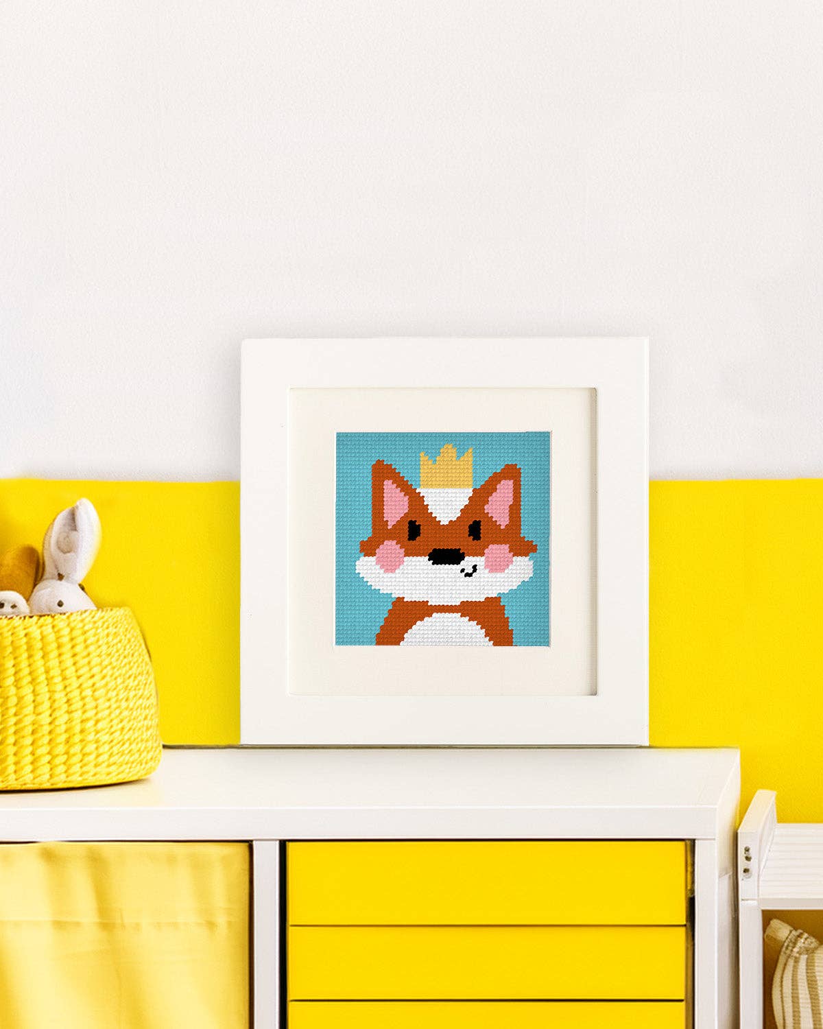 Florence, the Fox - Needlepoint Kit for Kids - homesewn