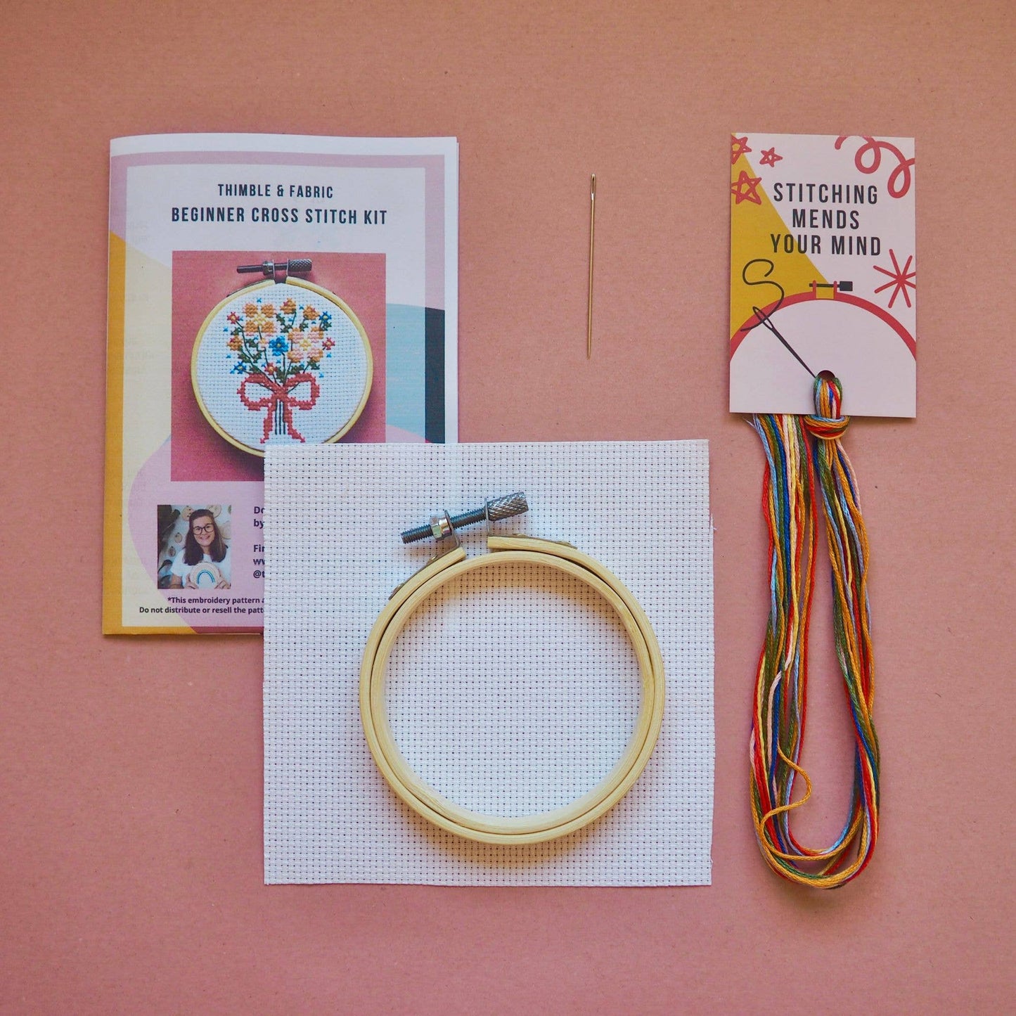 Flower Bouquet Mini Cross Stitch Kit - homesewn