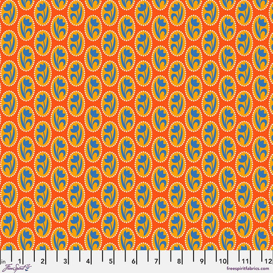 Flower Dance - Cameo Orange - Flower Blossom - homesewn