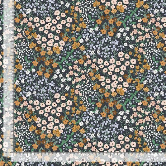 Flower Field - Charcoal - Owl You Need is Love - homesewn